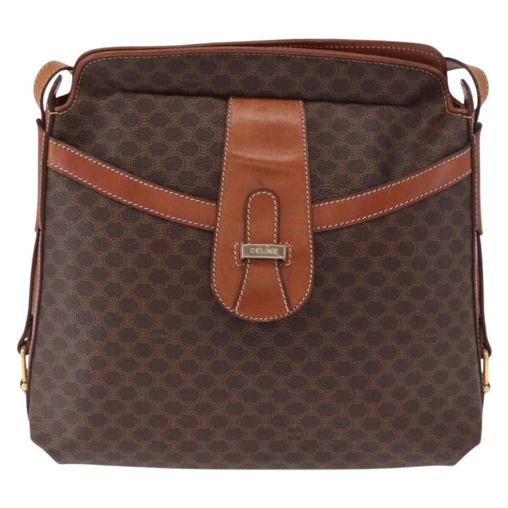 Celine Vintage Macadam Canvas and Leather